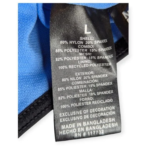 ZeroXposur Vibrant Cornflower 4 Way Stretch Lightweight Swim Top Size Large NWT - Picture 9 of 15